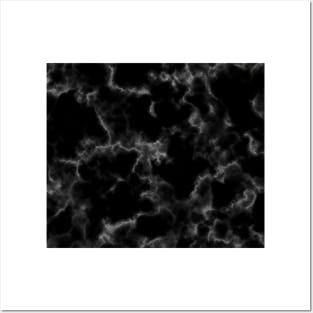 Black and White Marble Posters and Art